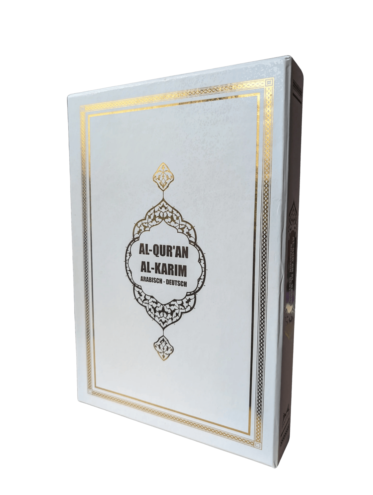 Personalisierter Koran in Weiß mit Umschlag - Lesen ist Licht