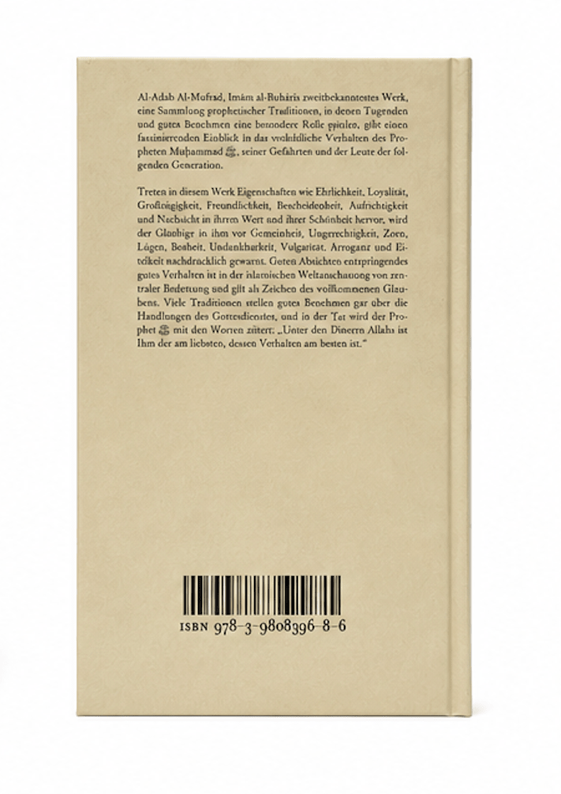 Al-Adab Al-Mufrad: Das Buch des guten Benehmens - Al-Buhari - Lesen ist Licht