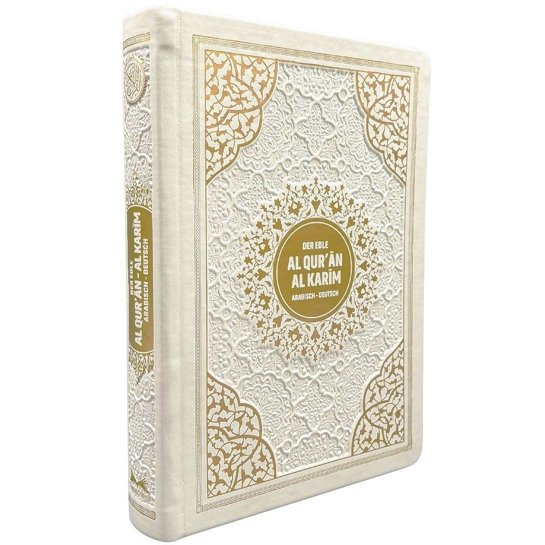 Der edle Koran, Al - Quran Al - Karim | Glossar & Verserklärungen | HOCHWERTIGE Ausgabe: Übersetzung Arabisch/ Deutsch, Kompakt, Weiß - Gold, Grün - Gold, Bordo - Silber - Lesen ist Licht