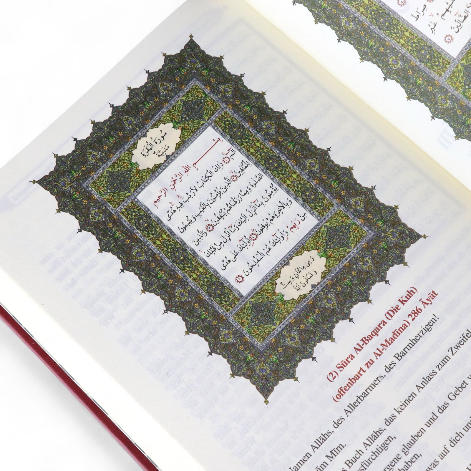 Der edle Koran, Al - Quran Al - Karim | Glossar & Verserklärungen | HOCHWERTIGE Ausgabe: Übersetzung Arabisch/ Deutsch, Kompakt, Weiß - Gold, Grün - Gold, Bordo - Silber - Lesen ist Licht