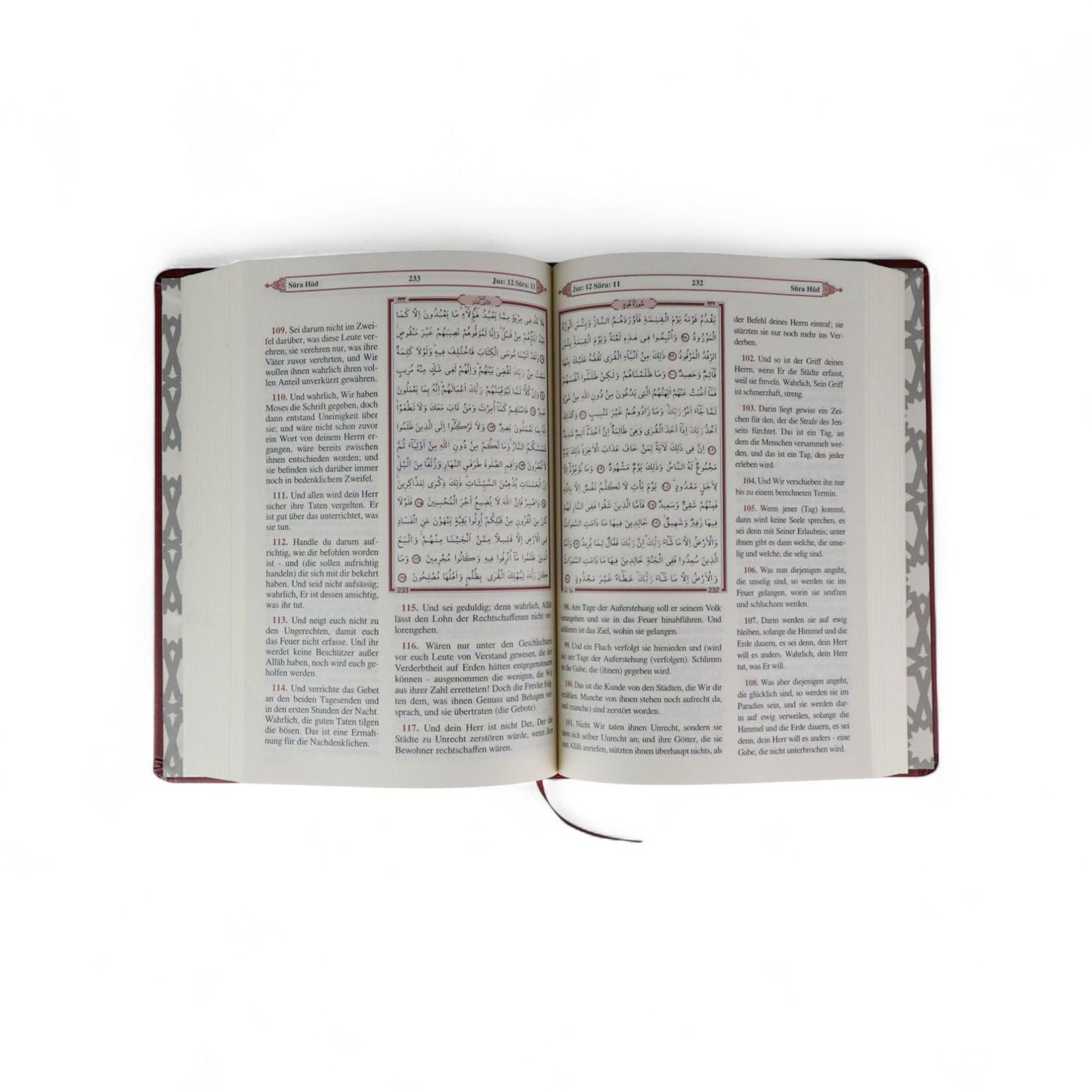 Der edle Koran, Al - Quran Al - Karim | Glossar & Verserklärungen | HOCHWERTIGE Ausgabe: Übersetzung Arabisch/ Deutsch, Kompakt, Weiß - Gold, Grün - Gold, Bordo - Silber - Lesen ist Licht