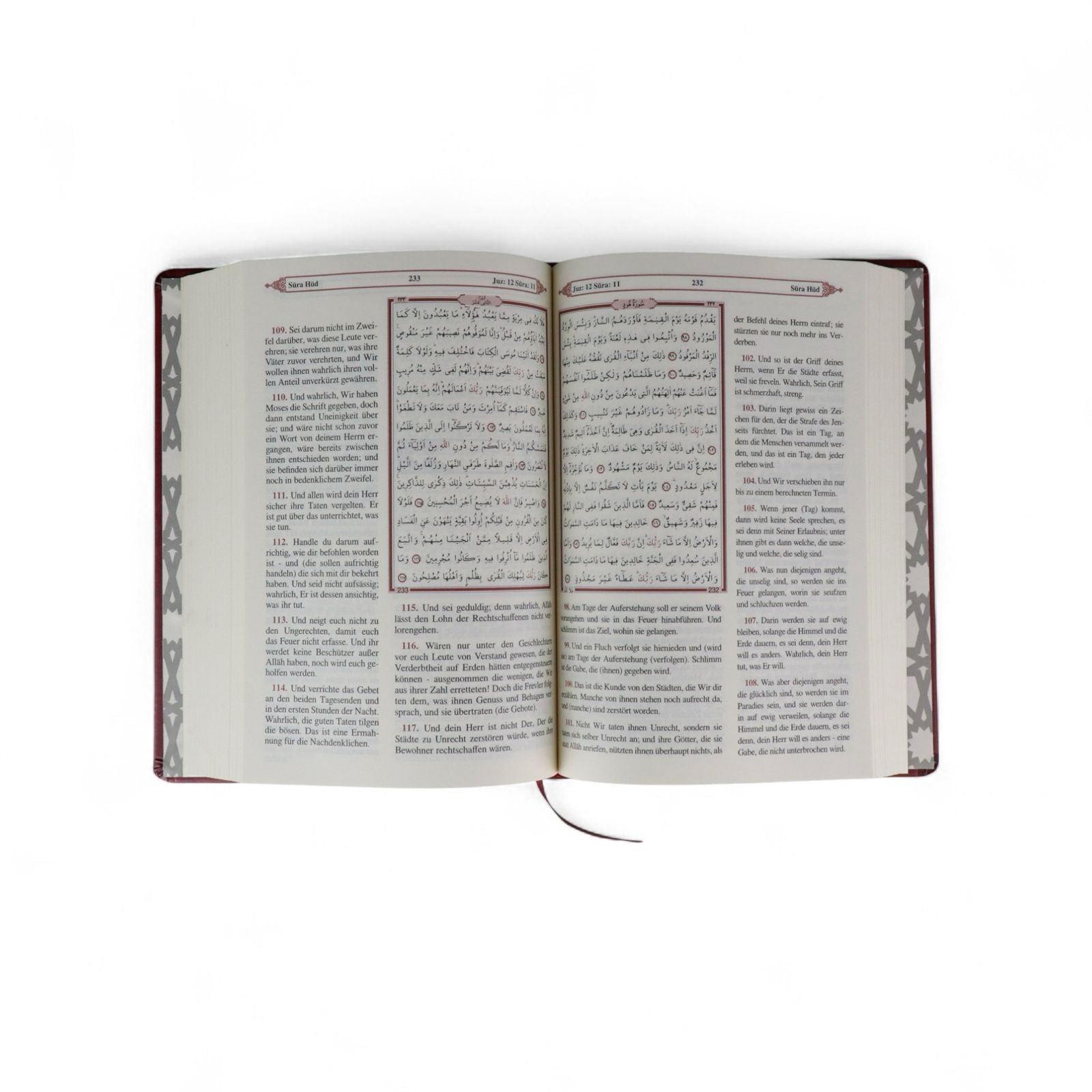 Der edle Koran, Al - Quran Al - Karim | Glossar & Verserklärungen | HOCHWERTIGE Ausgabe: Übersetzung Arabisch/ Deutsch, Kompakt, Weiß - Gold, Grün - Gold, Bordo - Silber - Lesen ist Licht