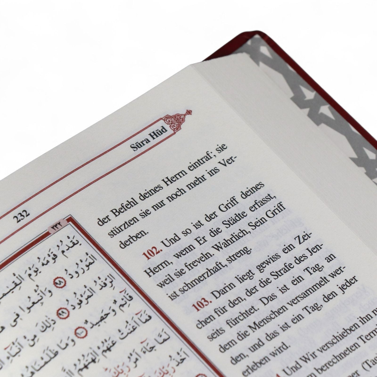 Der edle Koran, Al - Quran Al - Karim | Glossar & Verserklärungen | HOCHWERTIGE Ausgabe: Übersetzung Arabisch/ Deutsch, Kompakt, Weiß - Gold, Grün - Gold, Bordo - Silber - Lesen ist Licht