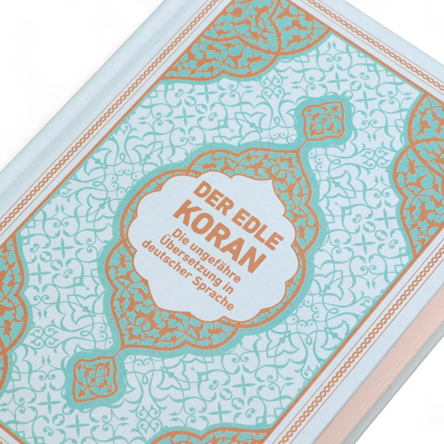 Der edle Koran - Deutsche Übersetzung von Frank Bubenheim mit Begrifferklärungen und QR - Code, Mintgrün - Lesen ist Licht