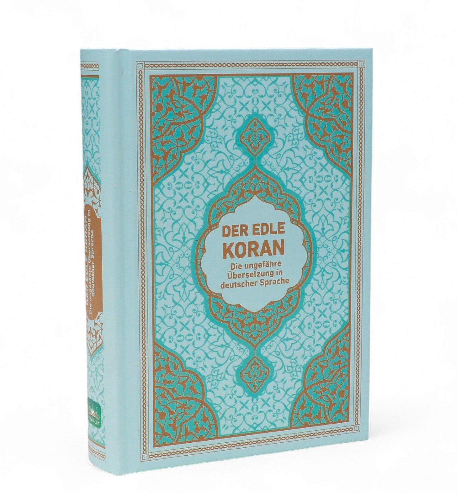 Der edle Koran - Deutsche Übersetzung von Frank Bubenheim mit Begrifferklärungen und QR - Code, Mintgrün - Lesen ist Licht