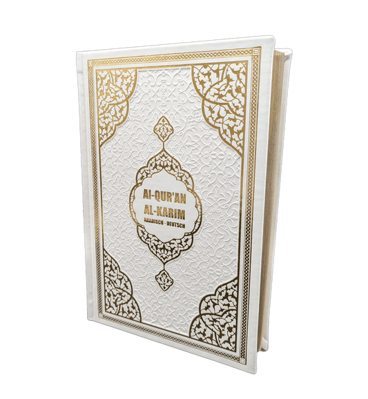 Der edle Koran Weiß Gold - Arabisch - Deutsch - Frank Bubenheim - mit Umschlag - Lesen ist Licht