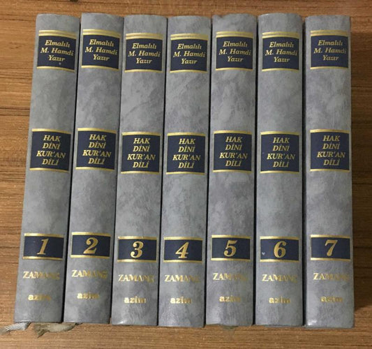 HAK DİNİ KUR'AN DİLİ 1.2.3.4.5.6.7.Ciltler ELMALILI M. HAMDİ YAZIR AZİM - ZAMAN 1992 - Lesen ist Licht