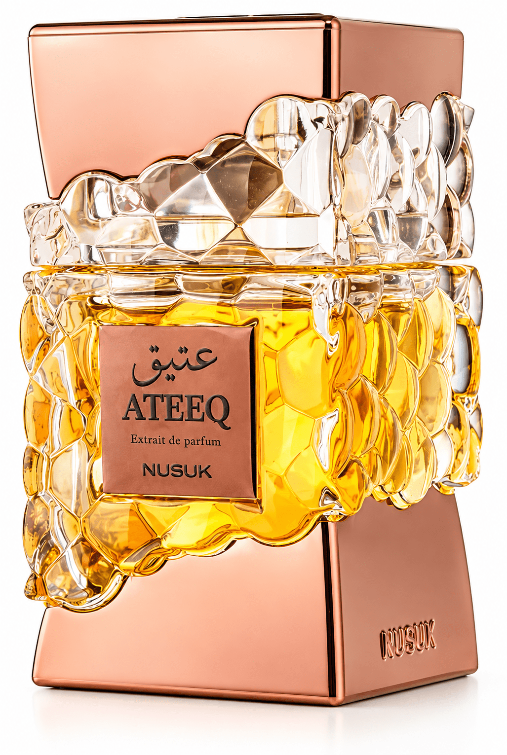 NUSUK Ateeq Extrait de Parfum 100 ml – Unisex Eau de Parfum – Orientalisch, Warm & Elegant – Arabisches Dubai Parfum - Lesen ist Licht