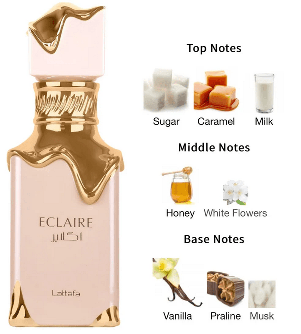 Original Lattafa Eclaire - Eau de Parfum - 100ml - Vanille - lange Haltbarkeit - Lesen ist Licht