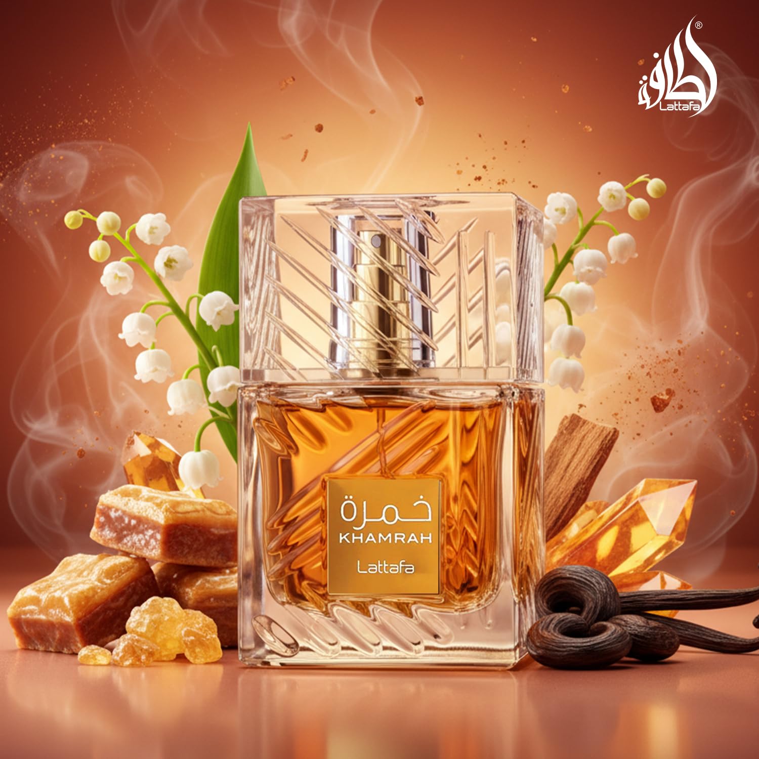 Original Lattafa Khamrah - Eau de Parfum - 100ml - Unisex - Süß, Orientalisch - Lesen ist Licht